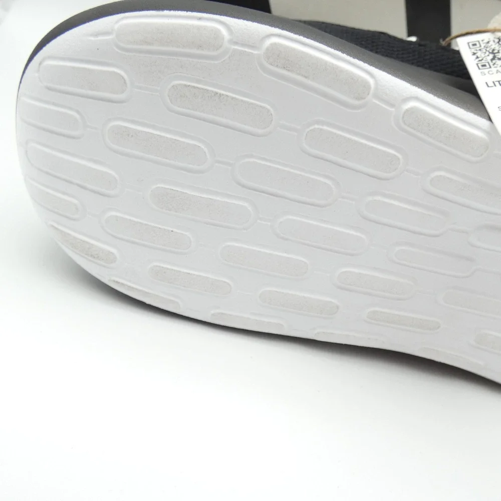 Adidas Lite Racer Adapt 7.0 Mens 12 Black White Slip On Sneakers IE6330
